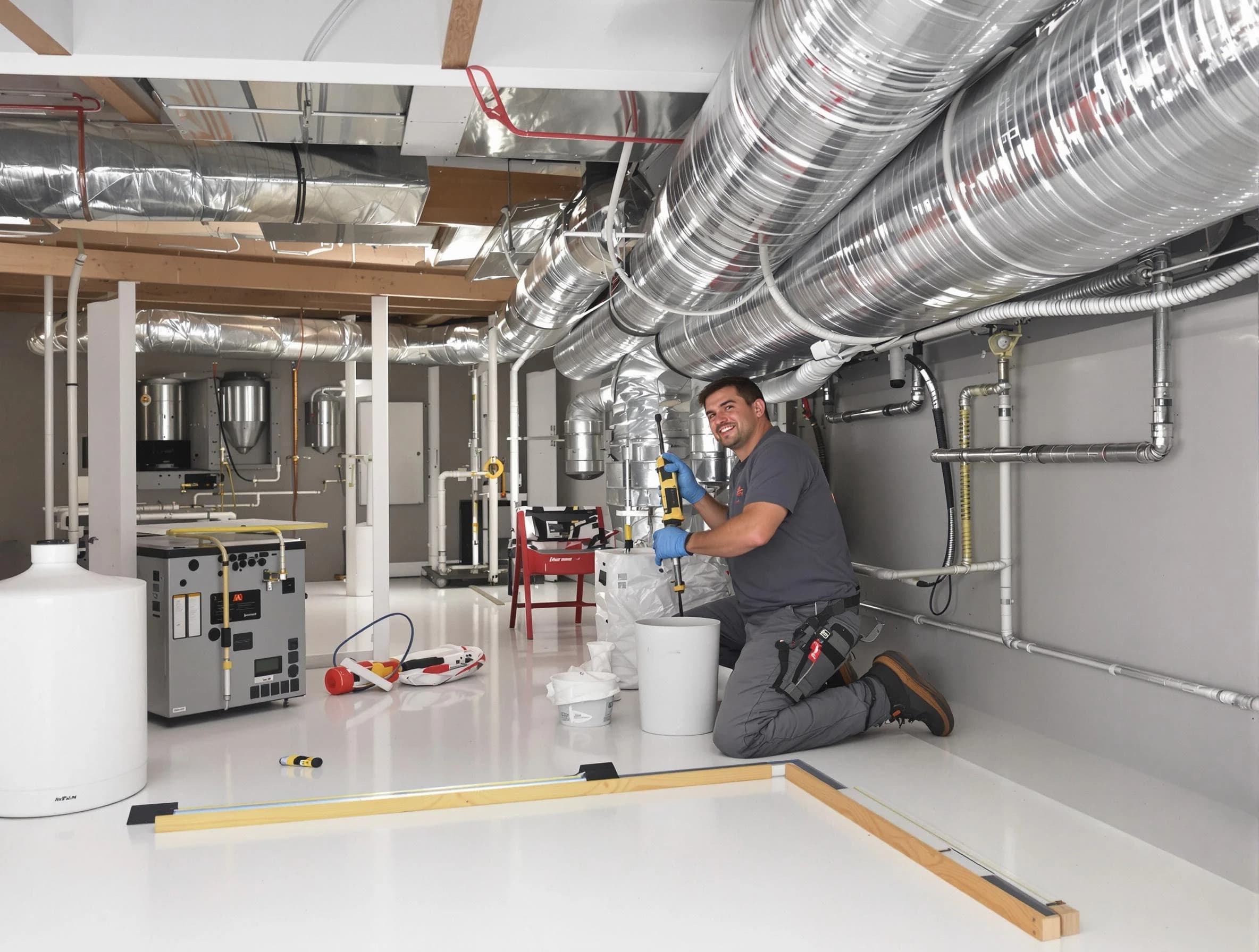 Professional duct sealing service by Hempfield Air Duct Cleaning in Hempfield
