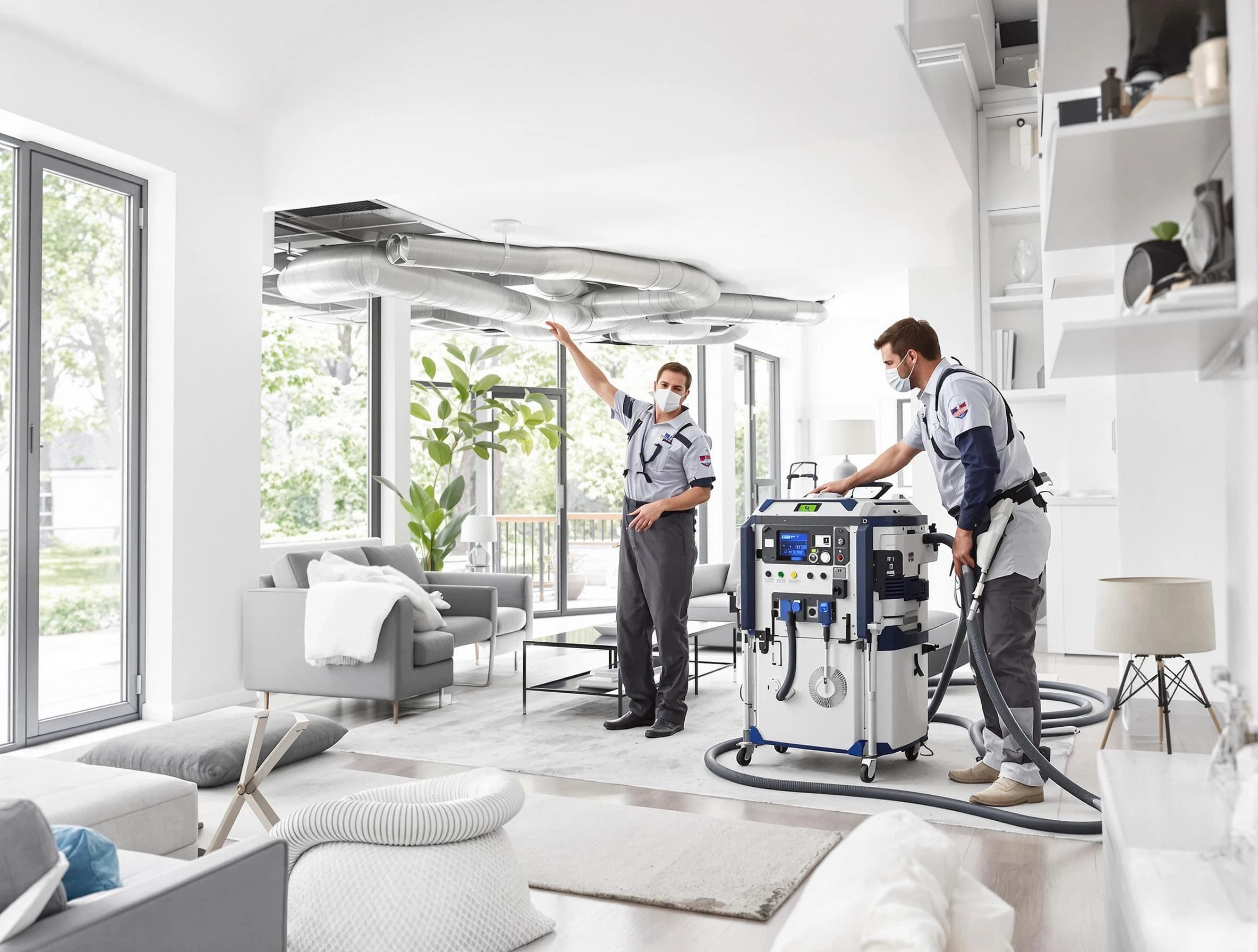 Hempfield Air Duct Cleaning professional conducting pure air duct cleaning with state-of-the-art equipment in Hempfield