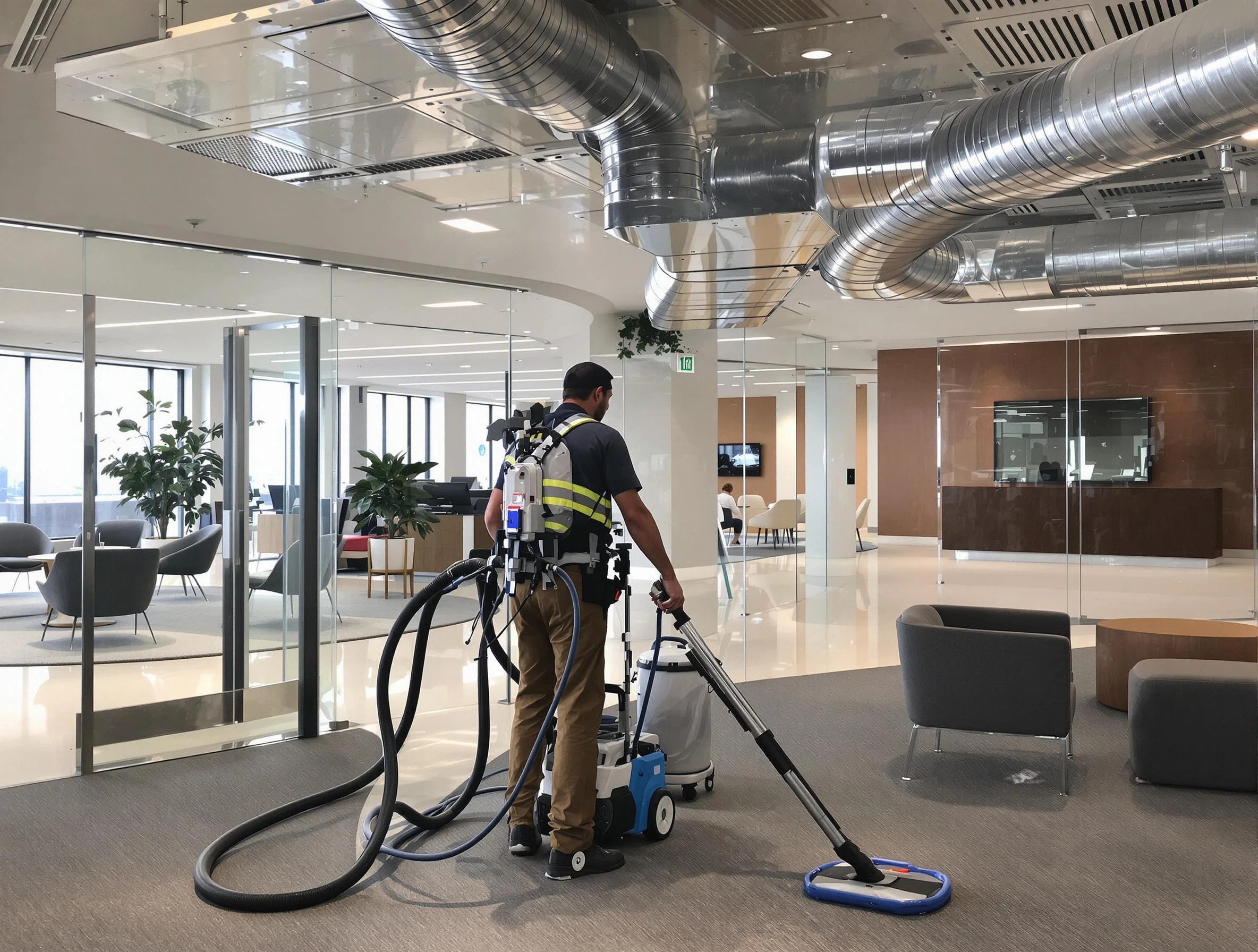 Commercial duct cleaning service by Hempfield Air Duct Cleaning in Hempfield